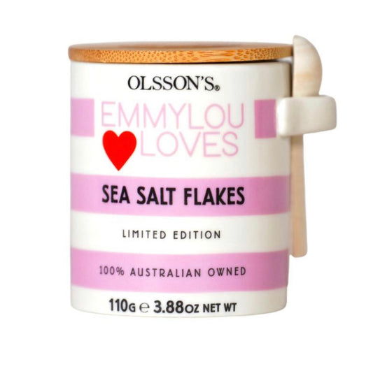 Sea Salt Flakes | 110g EmmyLou Loves SSF Stoneware Jar
