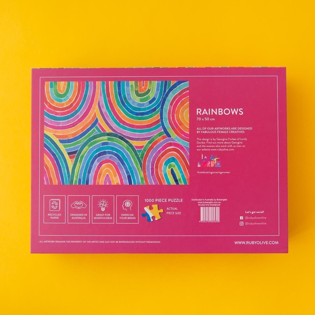 1000pc Lordie Dordie Rainbow Puzzle