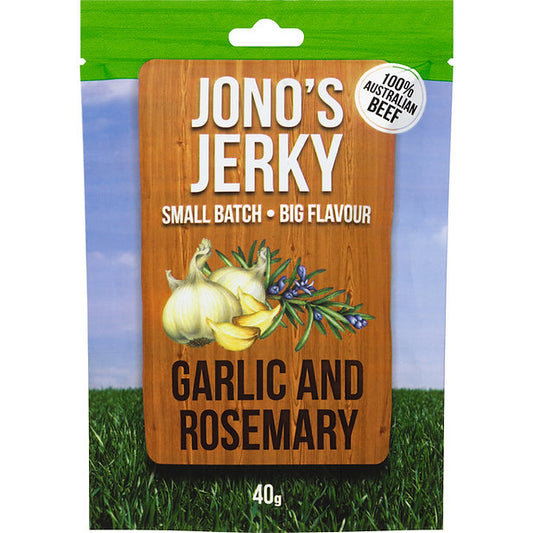 Garlic & Rosemary Beef Jerky 40g