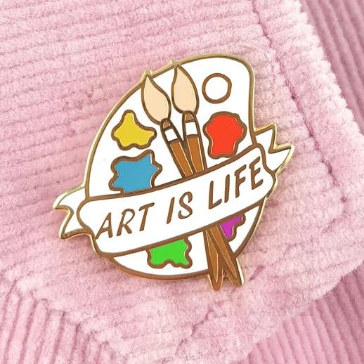 Art Is Life Lapel Pin