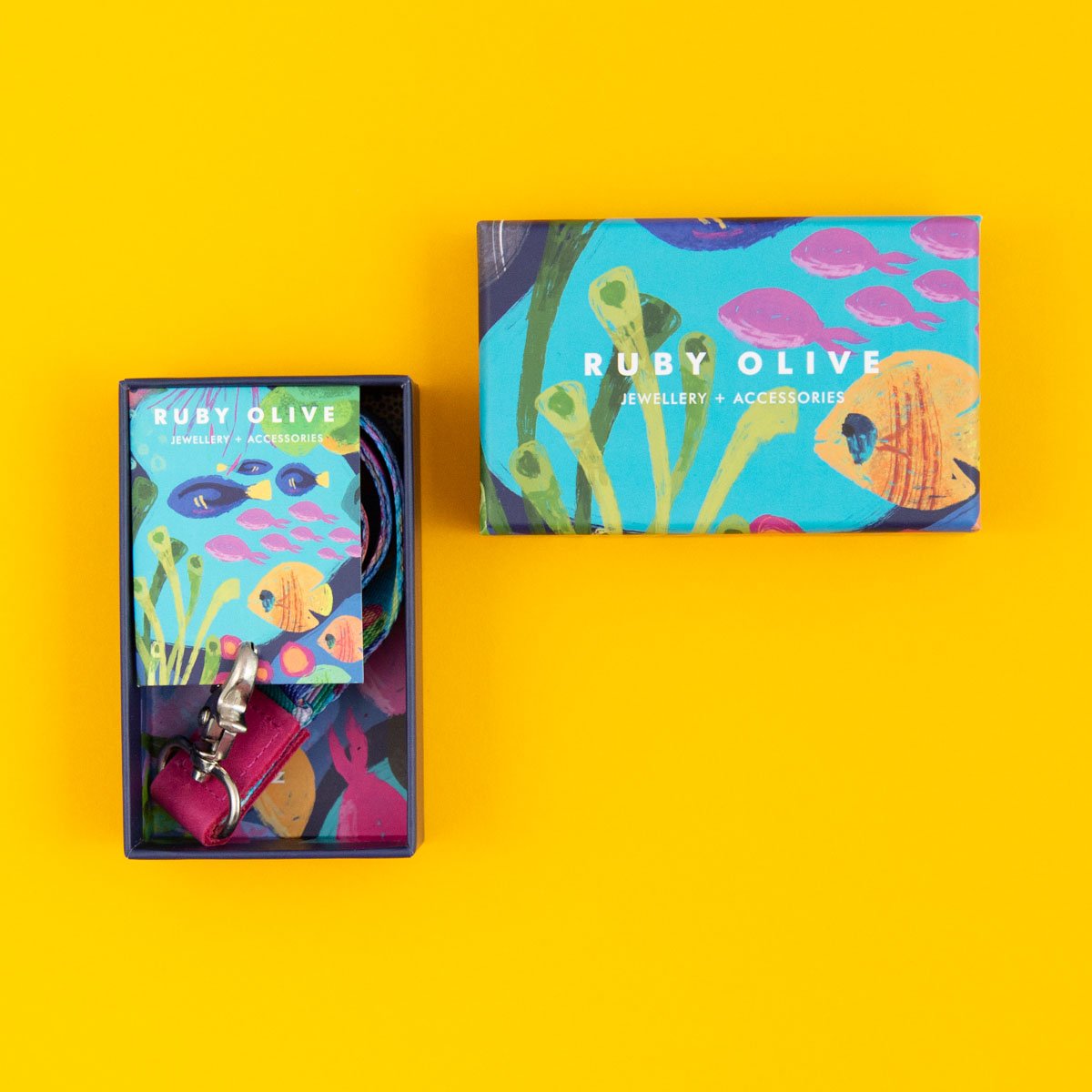 Kasey Rainbow Lanyard - Reef