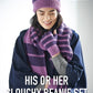 Pattern His or Her Slouchy Beanie Set