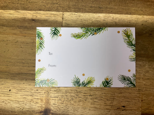 Gift Labels Pine Needles