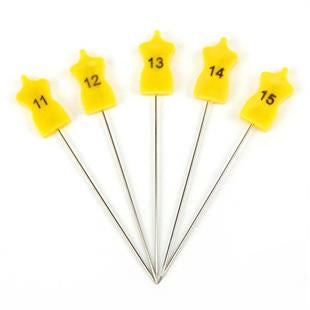 Numbered Pins 11-20 Plastic