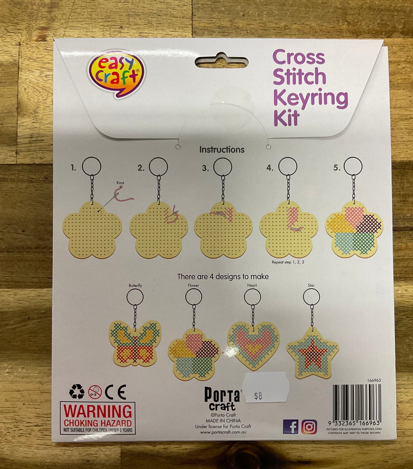 Cross Stitch Keyring Kit