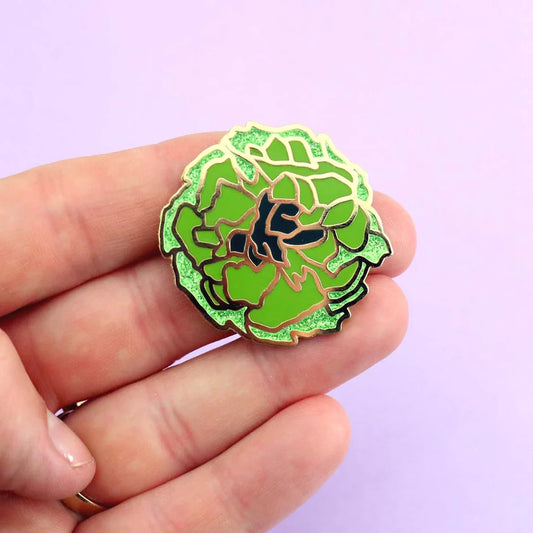 Green Carnation Lapel Pin