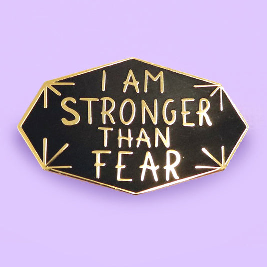 I am Stronger Than Fear Lapel Pin
