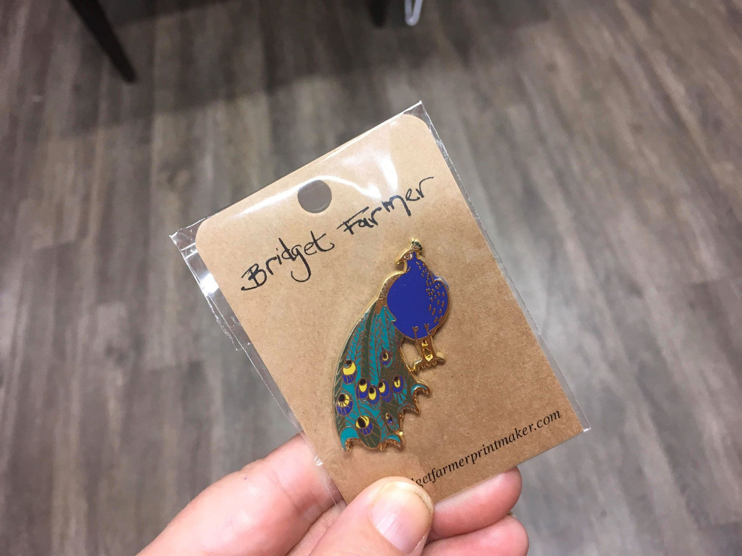 Peacock Lapel Pin