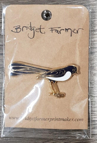 Willie Wagtail Lapel Pin