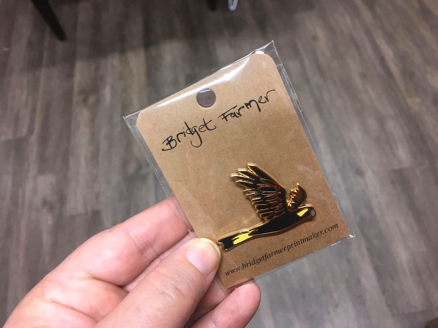 Black Cockatoo Lapel Pin